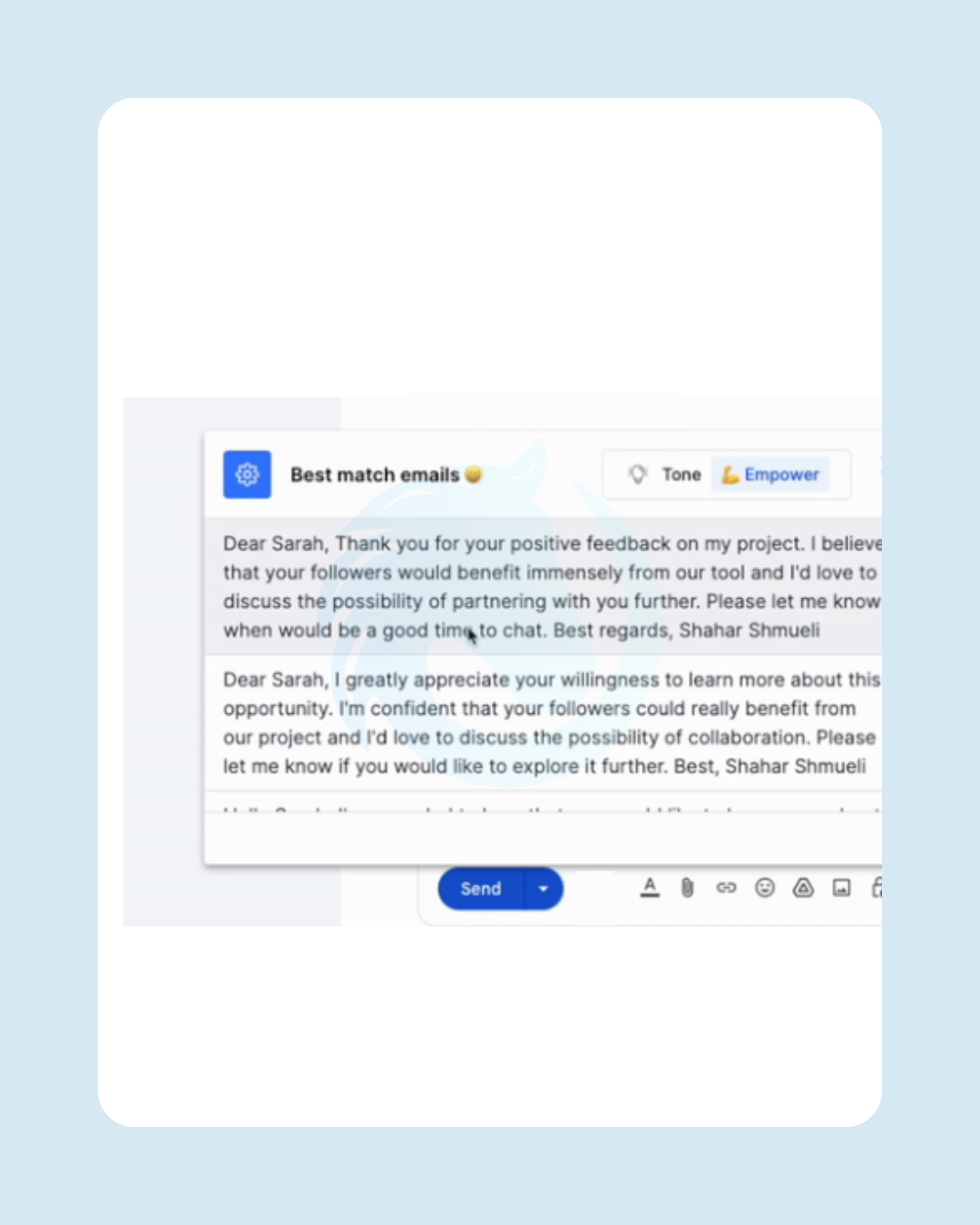 Share tools quickly and confidently in minutes